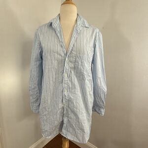 Frank &‎ Eileen Shirt Womens Extra Small Joedy Boyfriend Strip Blouse